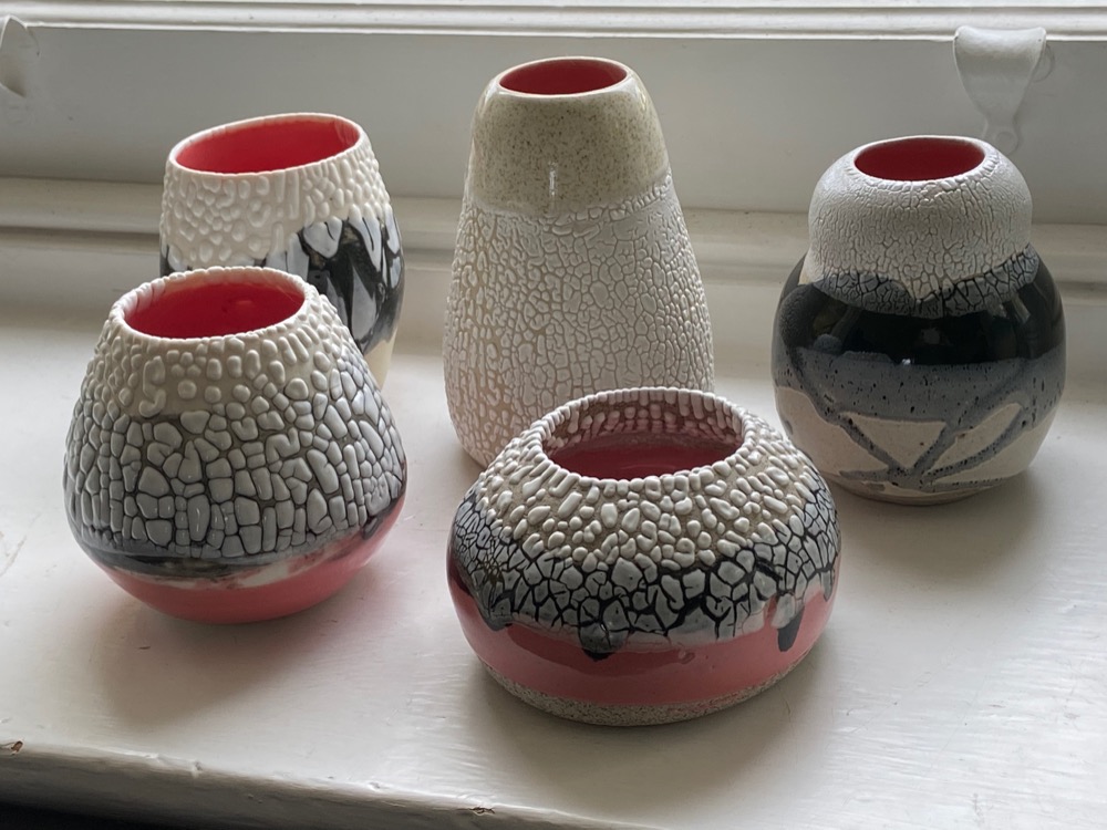Ceramic vessels shared by One-off Pottery Studio